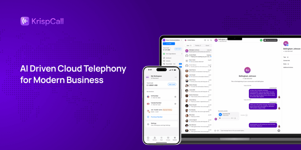 KrispCall as ultimate cloud telephony solutions