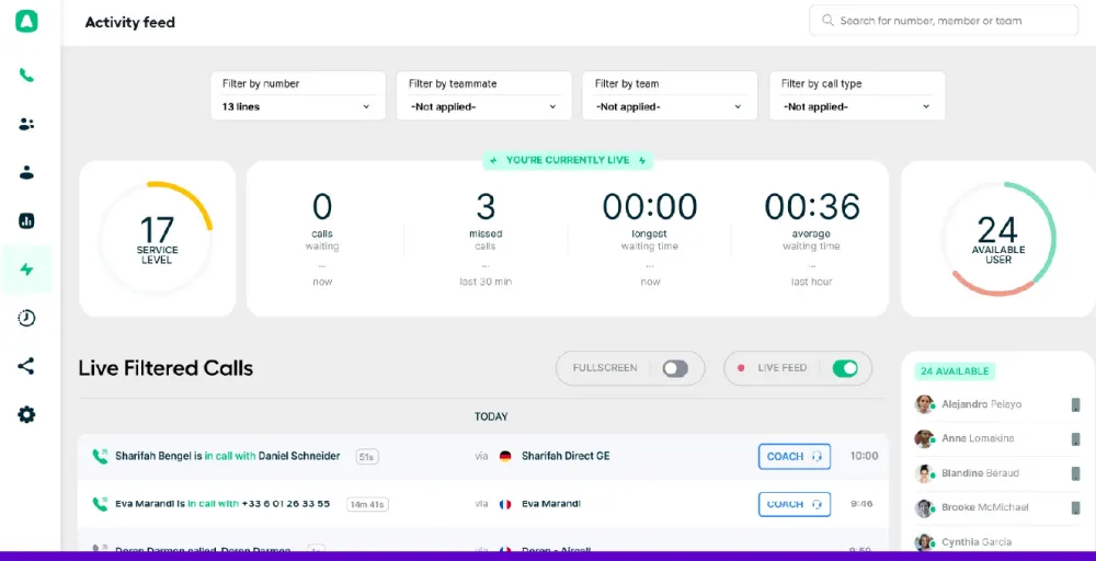 Aircall IVR tool with CRM integration