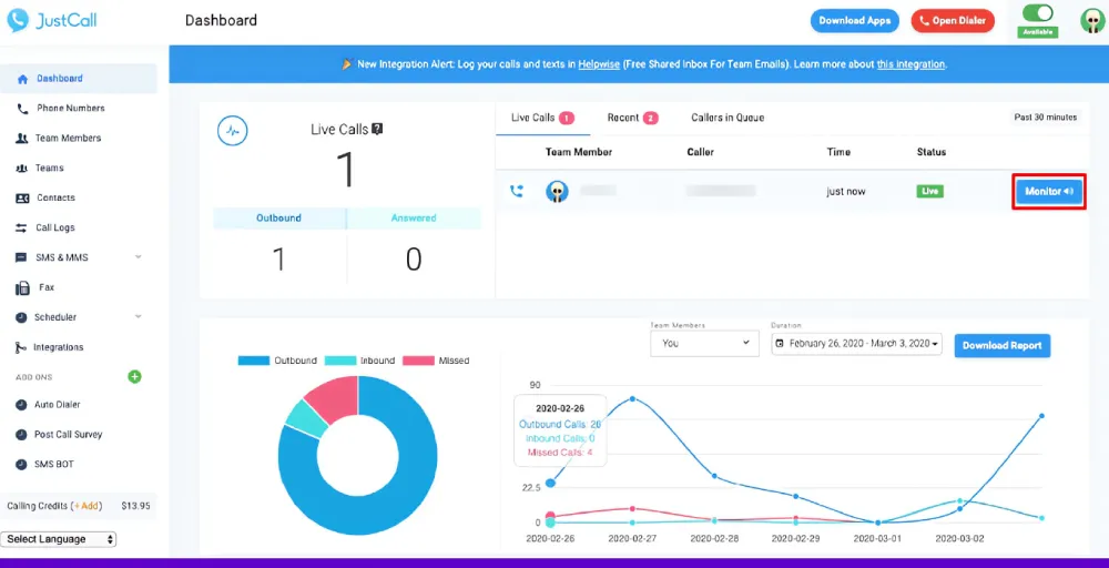 JustCall IVR solution for sales teams