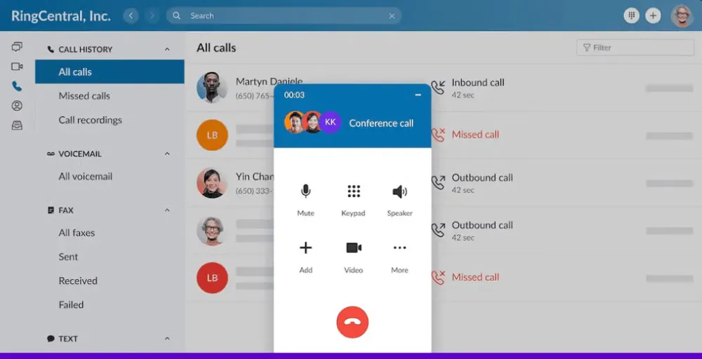 RingCentral cloud IVR system for enterprises