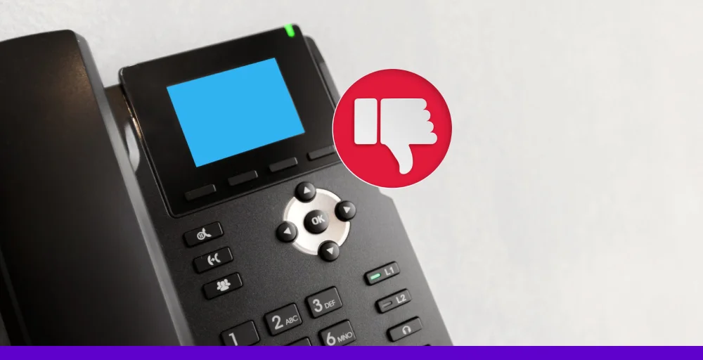 VoIP disadvantages