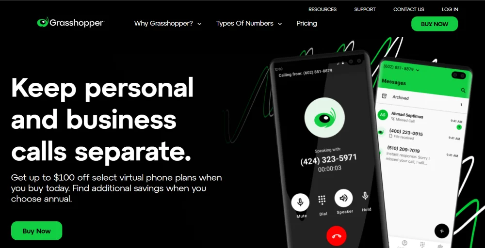 Grasshopper as voip provider