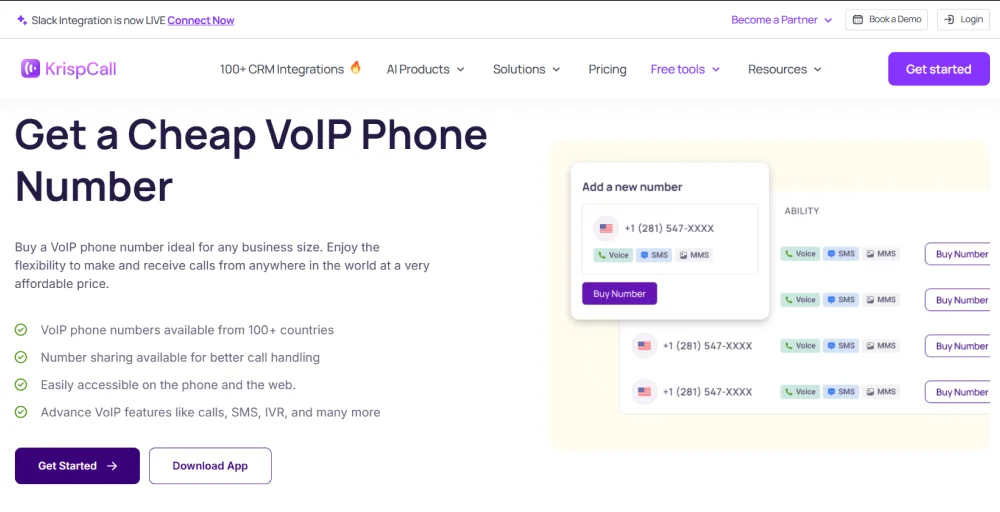 KrispCall as voip provider