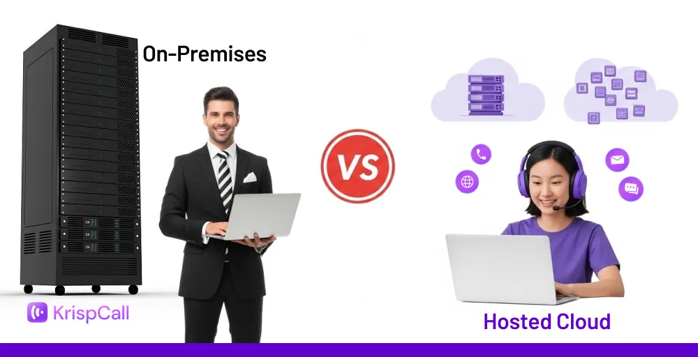 On-Premises Phone System vs Hosted Cloud Phone System