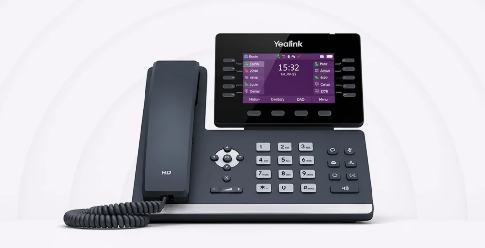 Yealink SIP-T54W PoE VoIP phone with color display, HD voice, Bluetooth and Wi-Fi