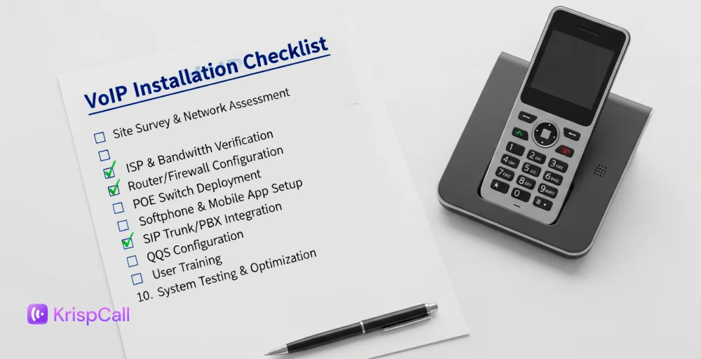 voip installation checklist research planning and setup