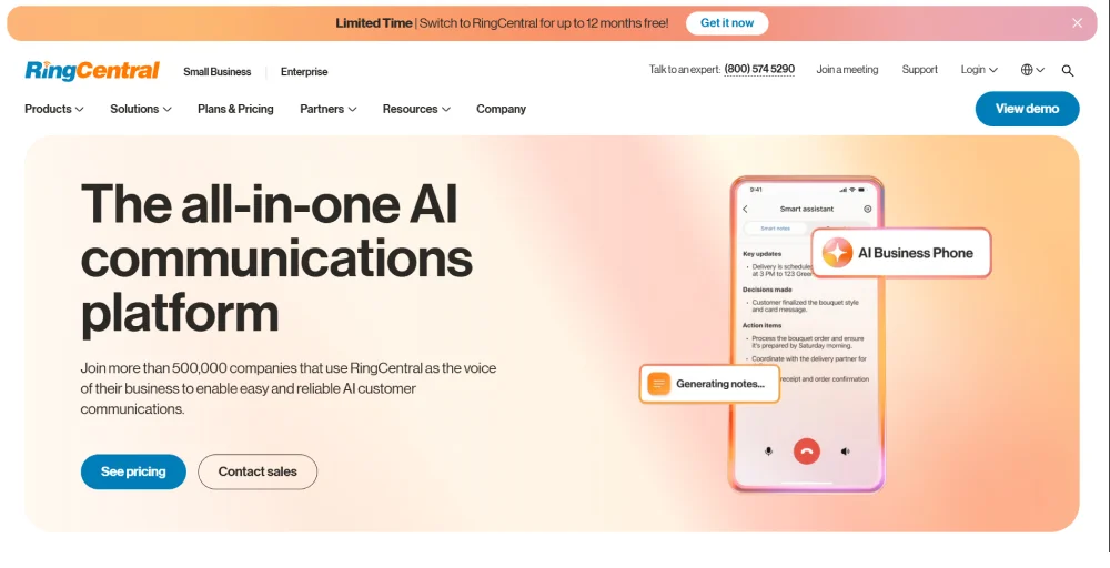 RingCentral-VoIP provider in Canada