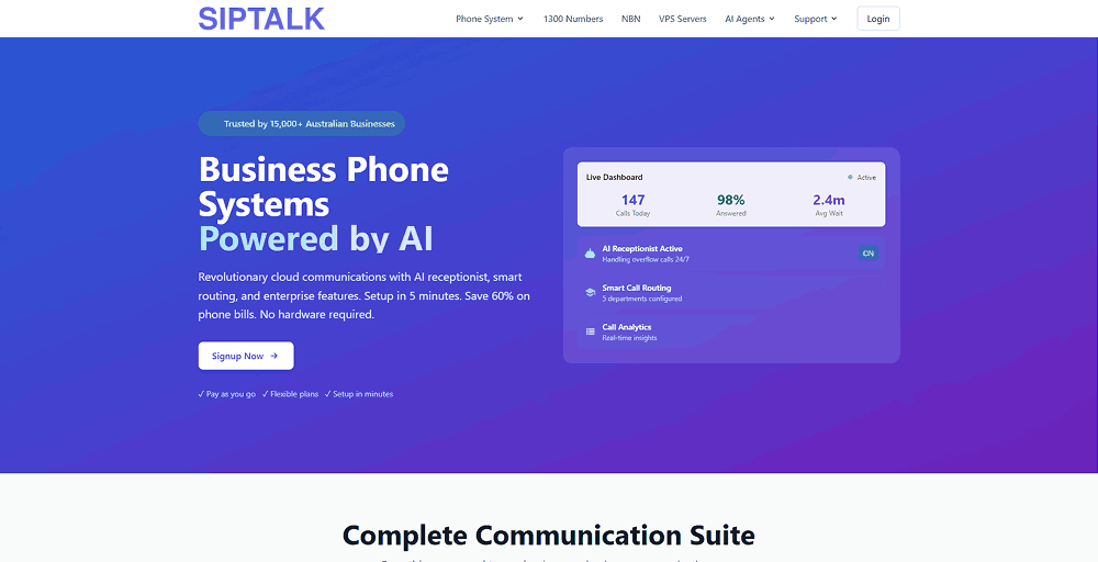 SipTalk Best for Budget-Conscious Small Businesses