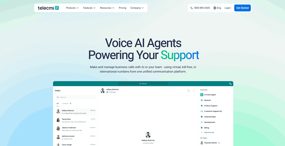 TeleCMI- Best for Startups Needing Rapid Global Setup