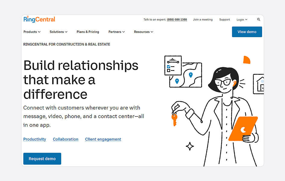 ringcentral for construction & real estate