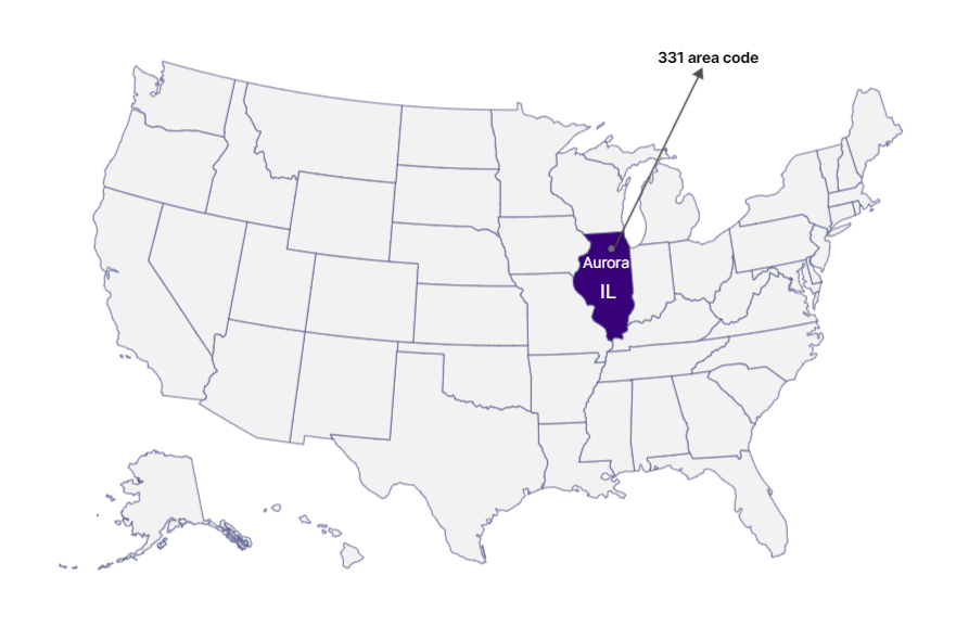 Where is 331 Area Code