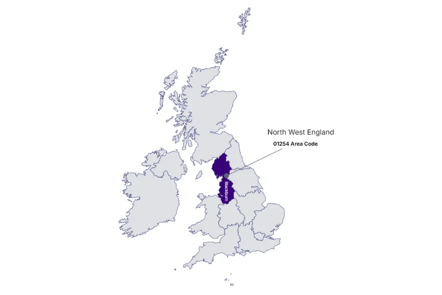 01254 area code