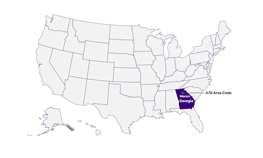 Where is 478 area code