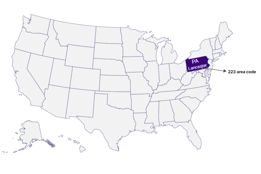Where is 223 Area Code