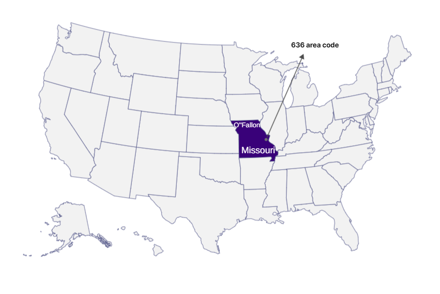 Where is 636 Area Code