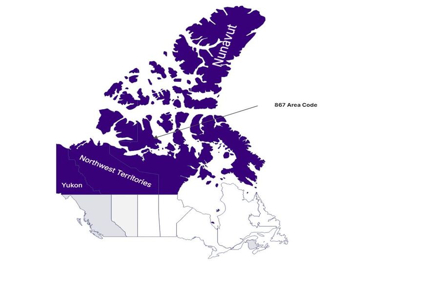 Canada- 867 area code