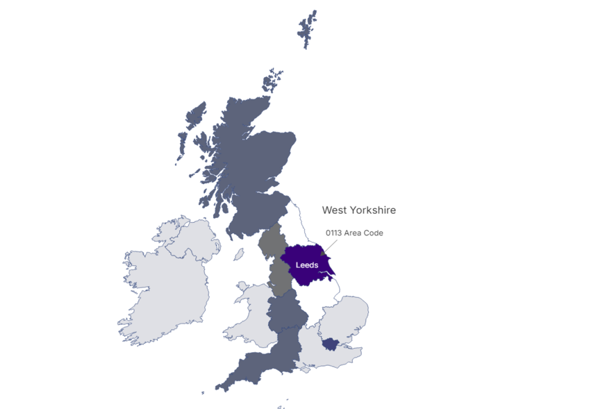 west yorkshire- 0113 area code
