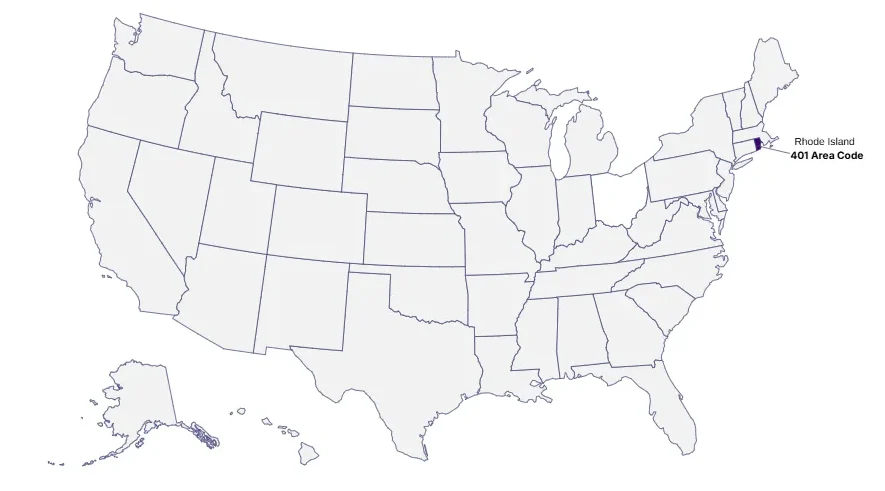 401 area code