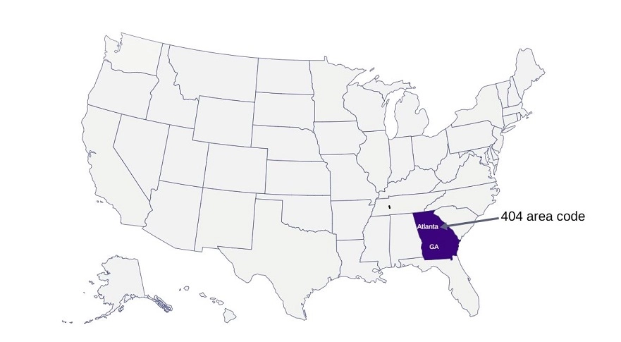 404 area code