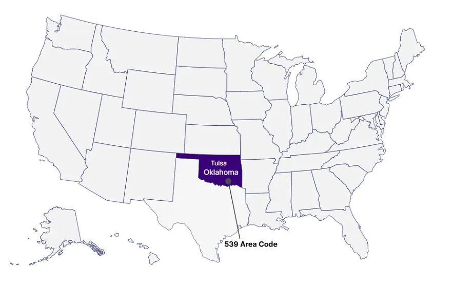 539 area code