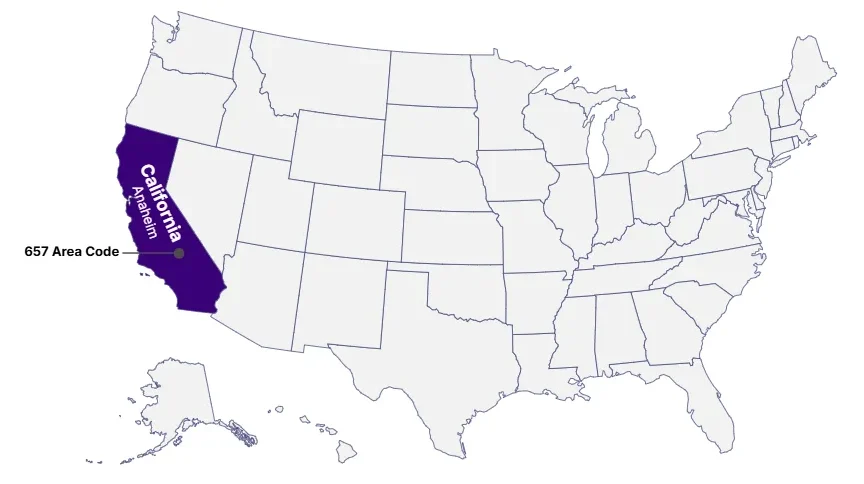657 area code