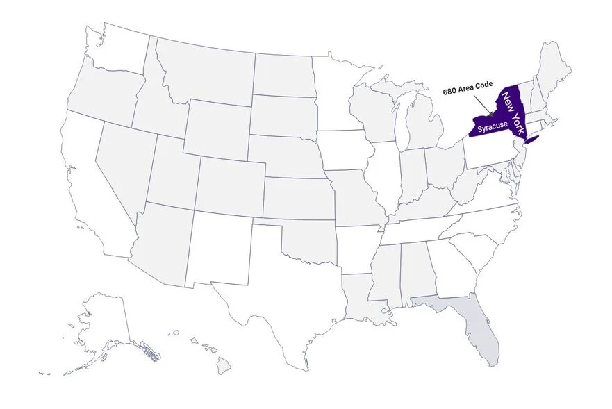 680 area code - new york