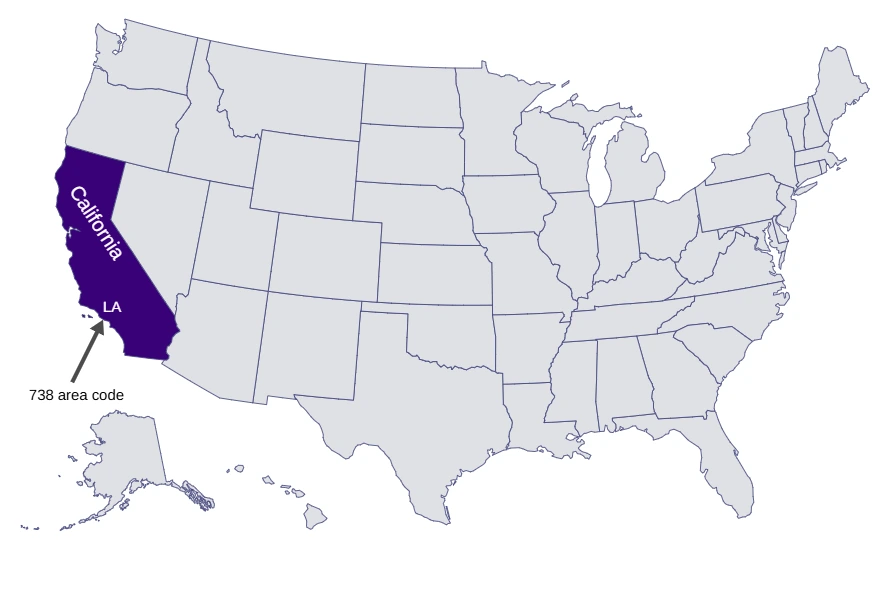 738 area code