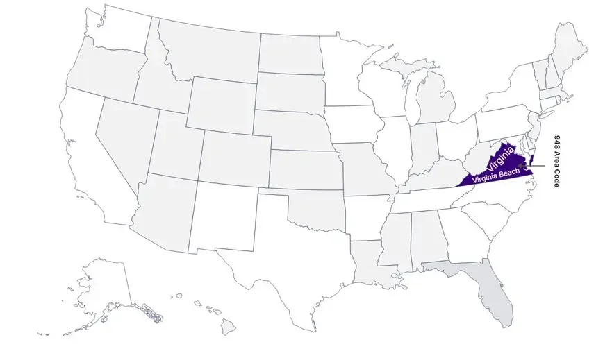 948 area code
