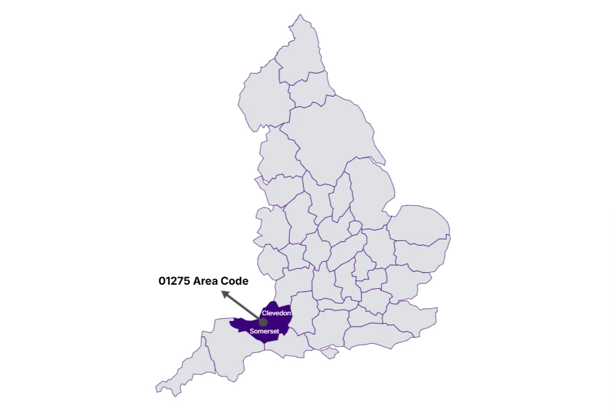 where is 01275 area code