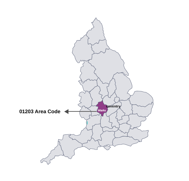 01203 area code