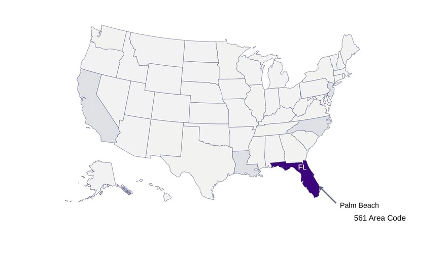 561 area code